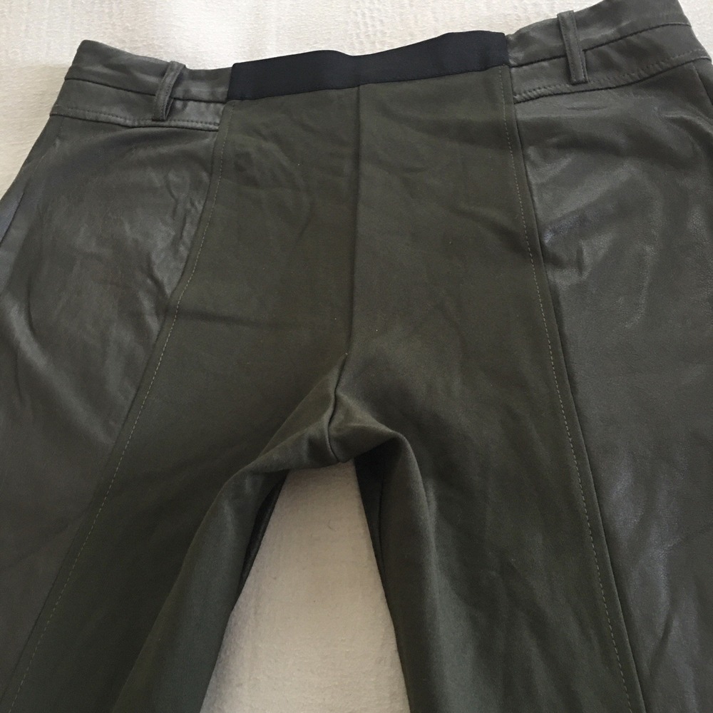 BCBGMAXAZRIA Connor Equestrian Riding Pants Size L 34 waist Two-Tone Microfiber